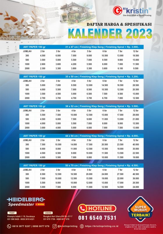 Kristin Printing Cetak Murah Surabaya