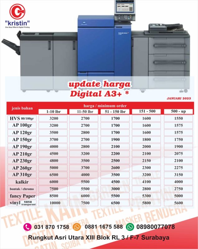 Kristin Printing Cetak Murah Surabaya