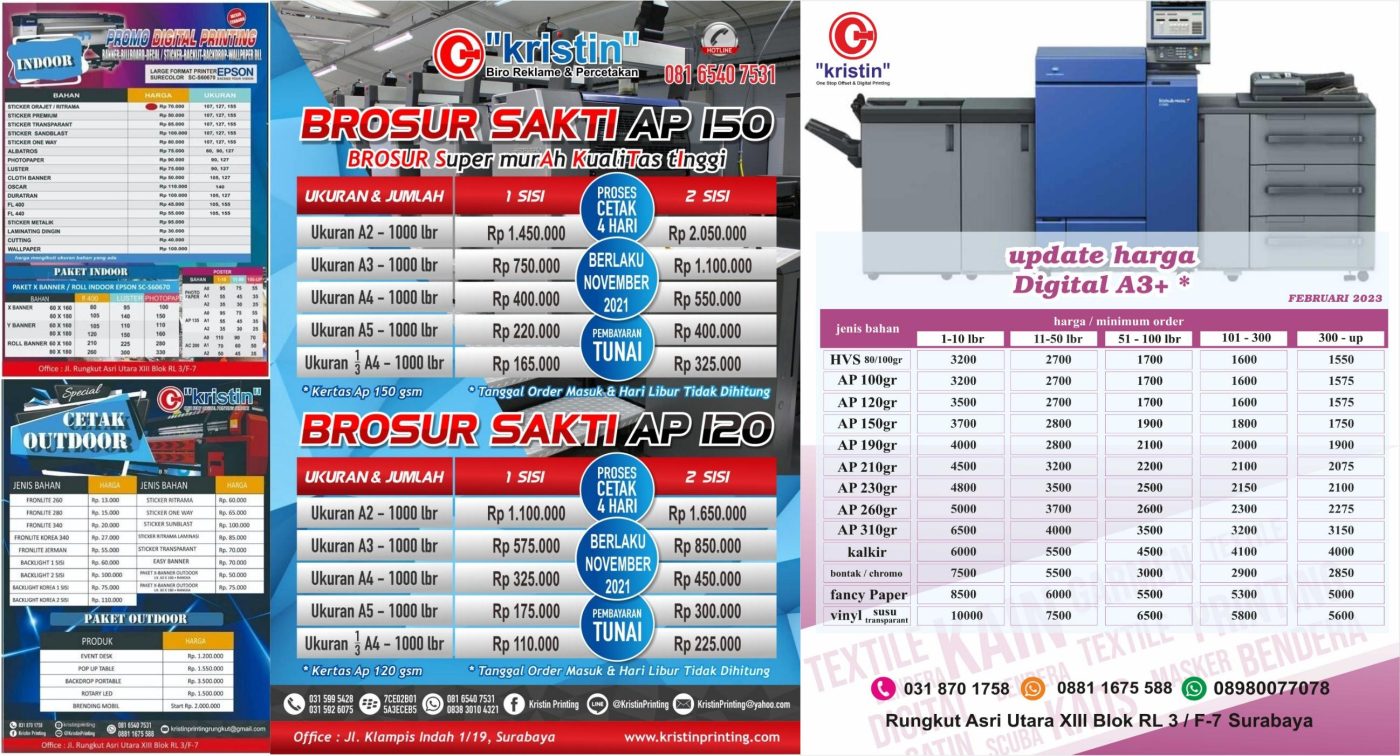Kristin Printing Cetak Murah Surabaya