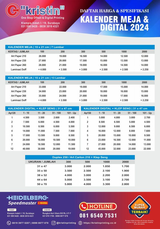 Kristin Printing Cetak Murah Surabaya