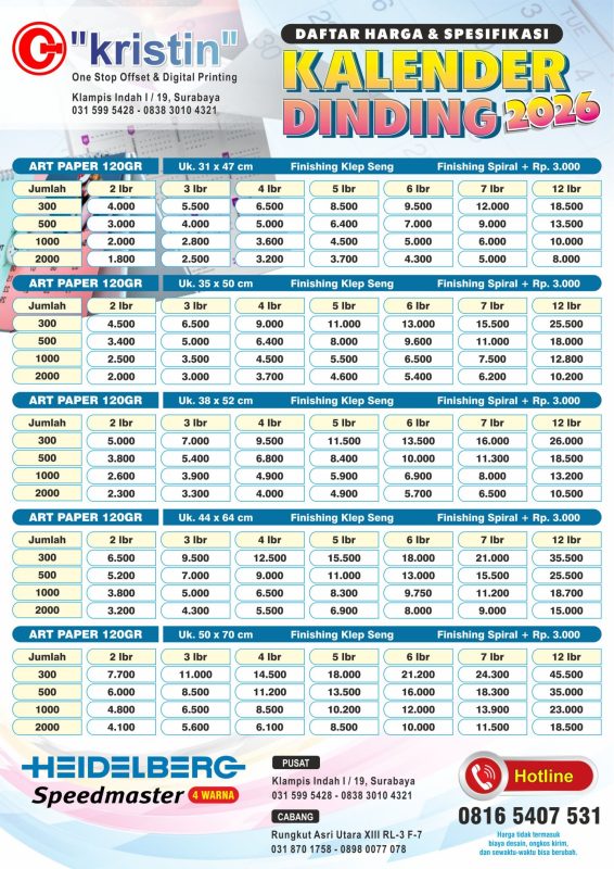 Kristin Printing Cetak Murah Surabaya